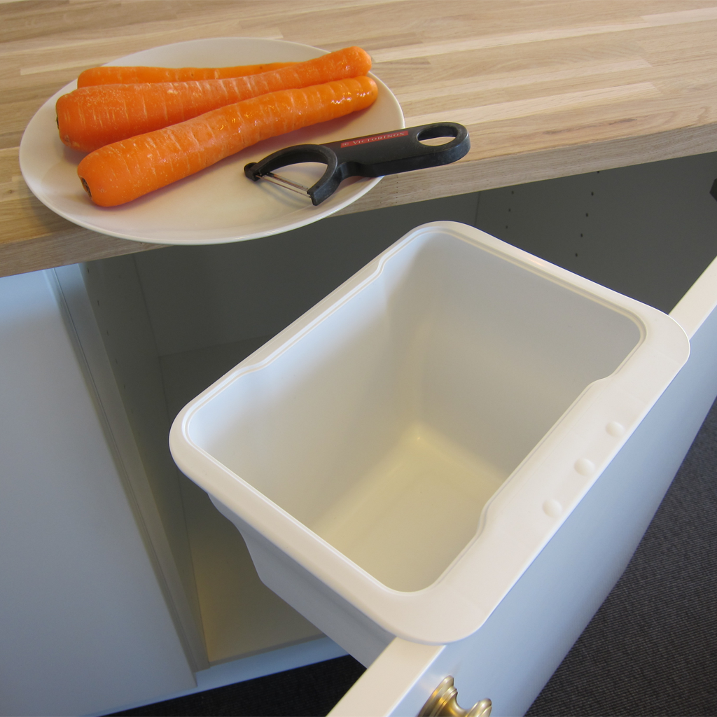 Affaldssystem: Copenhagen 1-5 • Affaldsspand i hvid plast på 5 liter