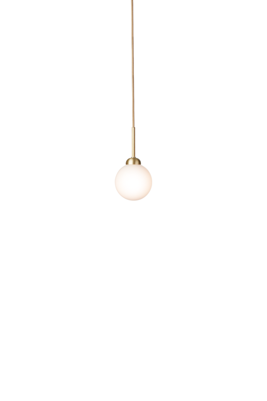 Apiales 1 pendel, brushed brass / opal • NUURA