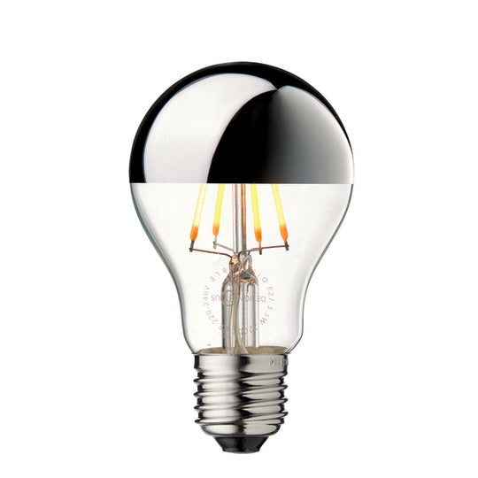 Arbitrary Bulb Ø60 Crown pære, sølv • Design by Us
