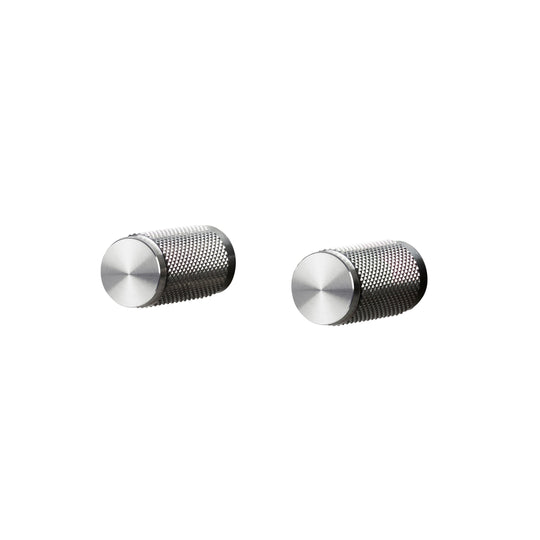 Cross møbelknop i rustfrit stål med Diamond cut mønster - 2 stk.  • Buster + Punch