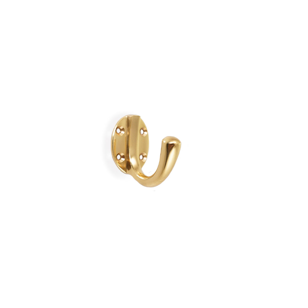 Falkenberg • Frakkekrog blank messing m/lak 40 mm - Copenhagenhomedesign