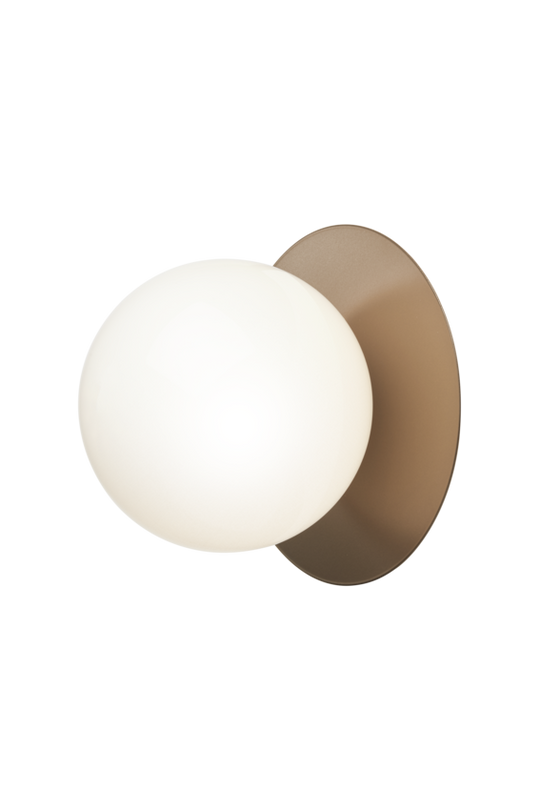 Liila 1 væg- og loftlampe, dark bronze / opal • NUURA
