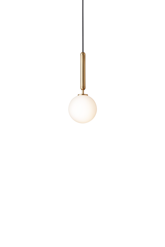 Miira 1 pendel, brass / opal • NUURA