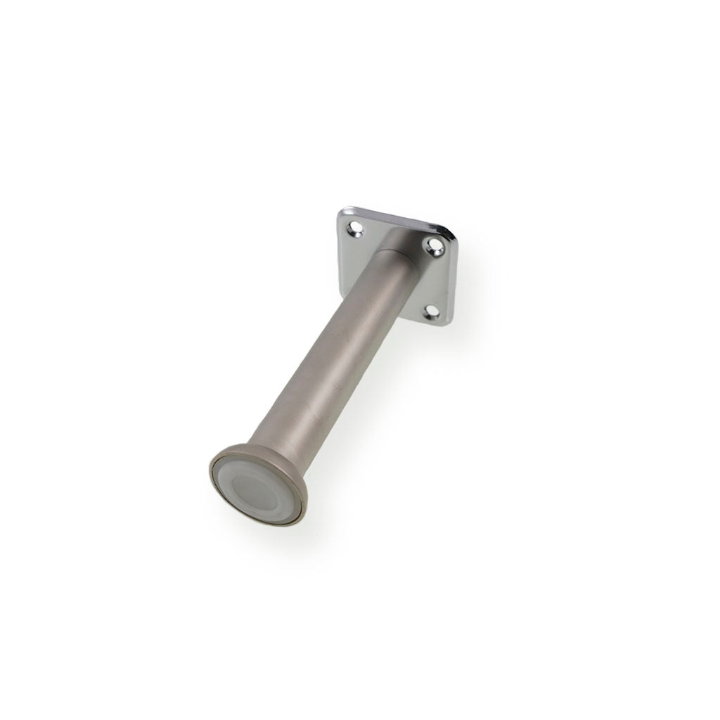 Sokkelben i stål i mat forniklet 150 mm. (1 sæt = 4 stk.) - Copenhagenhomedesign