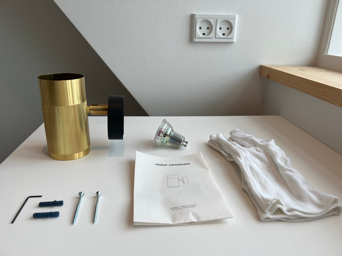 Patrone væglampe small messing  • Thorup Copenhagen - Copenhagenhomedesign