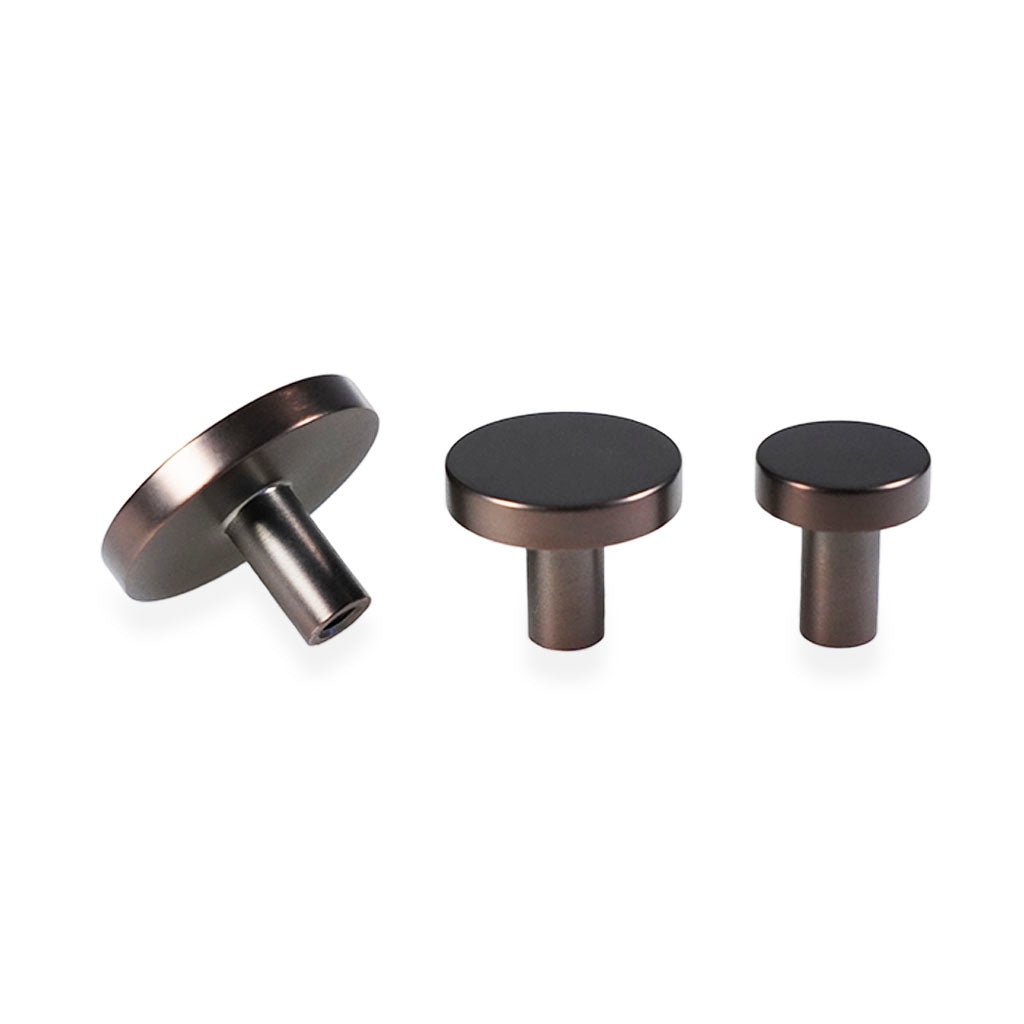 Møbelknop i bronze / bruneret messing, 40 mm - Vesterbro • Chr. Jørgensen - Copenhagenhomedesign