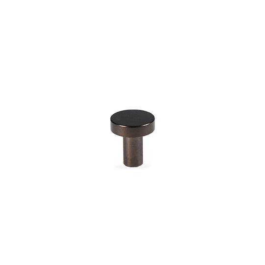 Møbelknop i bronze / bruneret messing, 22 mm