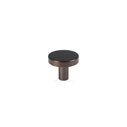 Møbelknop i bronze / bruneret messing, 30 mm