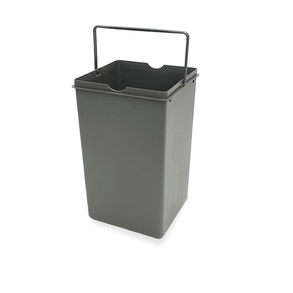 Affaldssystem: Copenhagen 14L Dark Grey • Affaldsspand på 14 liter i mørkgrå plast med hank.